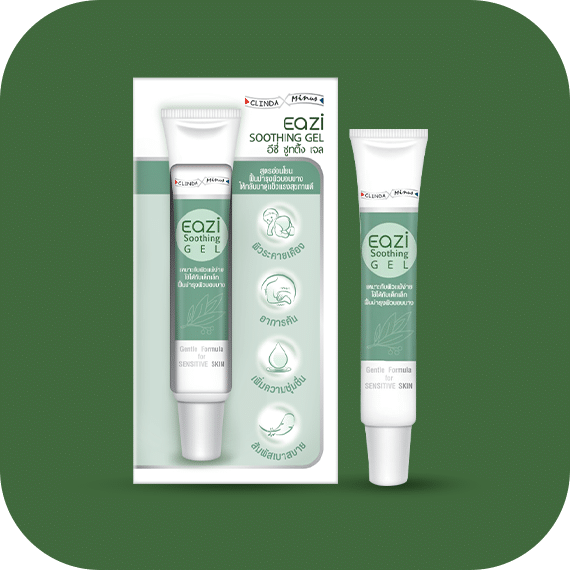 EAZI Soothing Gel เนื้อเจล ดูแลปัญหาผิวผื่นแพ้ ผิวแพ้ง่าย PAN Pcosmed ศูนย์รวมโซลูชั่นด้านผิวหนังครบวงจร