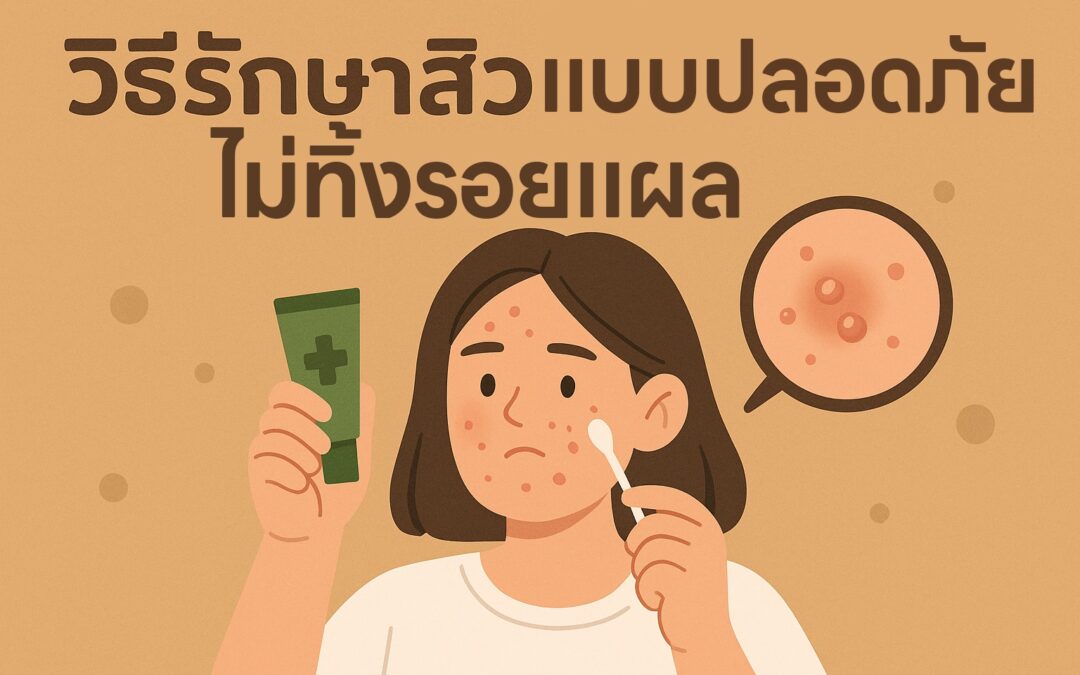 วิธีรักษาสิวแบบปลอดภัย ไม่ทิ้งรอยแผล