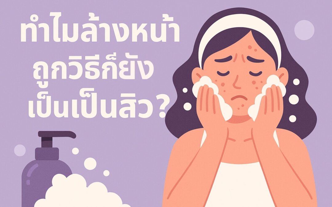 ทำไมล้างหน้าถูกวิธีก็ยังเป็นสิว?